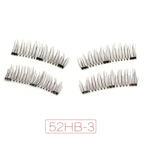 Magnetic eyelashes with 3 magnets