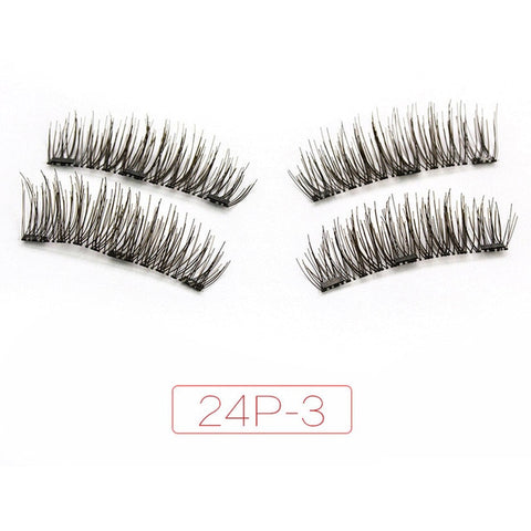 Magnetic eyelashes with 3 magnets