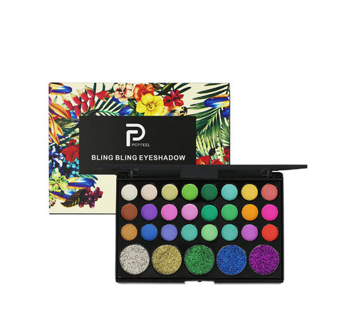 40 Color Matte Eyeshadow Pallete glitter