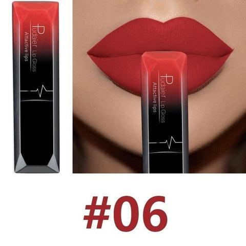 Waterproof Nude Matte Velvet Glossy Lip Gloss Lipstick