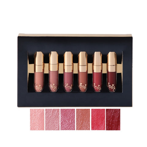 6 Colors Matte Lipstick Beauty Glazed Set