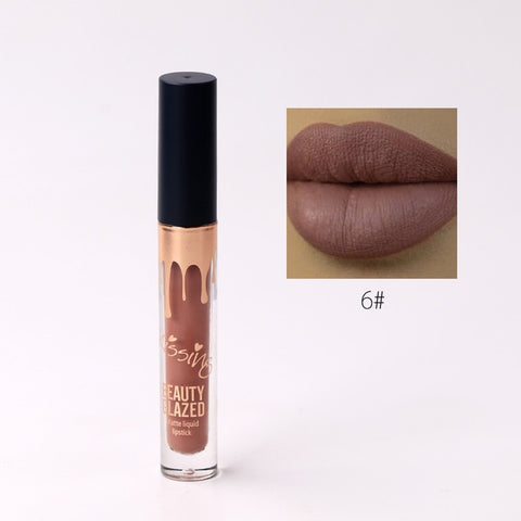 6 Colors Matte Lipstick Beauty Glazed Set