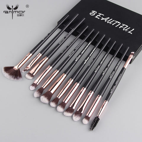 Pro Makeup Brushes Set 12 pcs