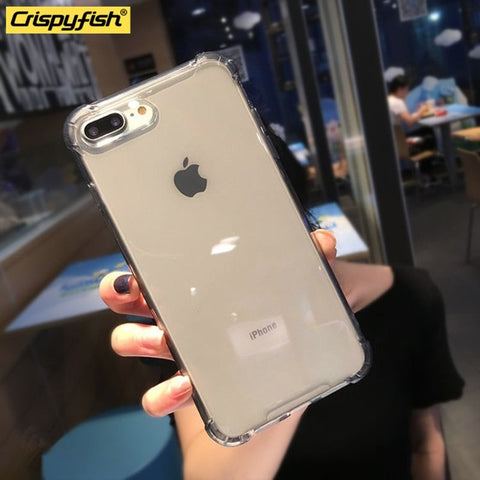 Transparent Silicone Phone Case For iPhone