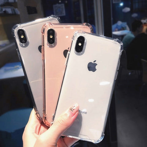 Transparent Silicone Phone Case For iPhone